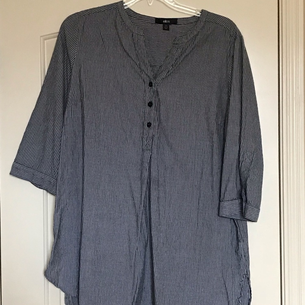 Ellos grey pinstripe tunic